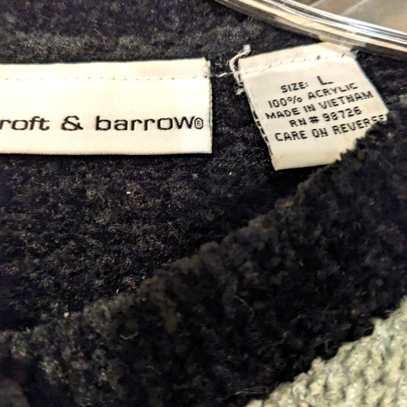 Croft&Barrow Sweater Black and Grey - Picture 4 of 4
